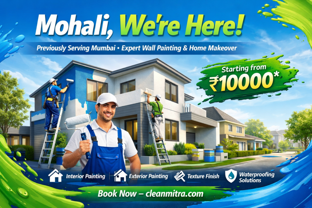 Best Home Painting Services in Mohali Starting at ₹10,000 Best Home Painting Services in Mohali Starting at Rs. 10,000