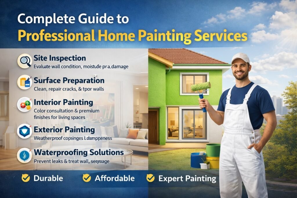 Complete Guide to Professional Home Painting Services by CleanMitra.