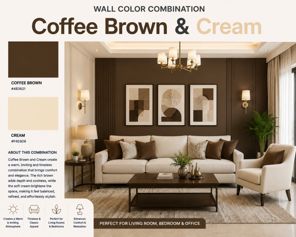 Coffee Brown & Cream