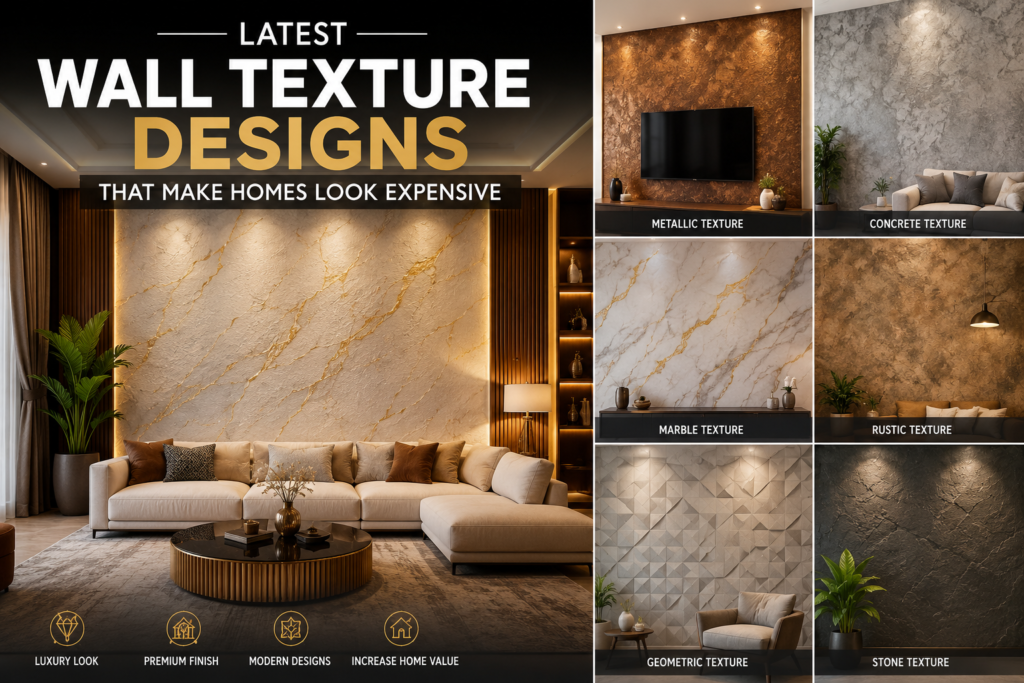 “Latest Wall Texture Designs That Make Homes Look Expensive”