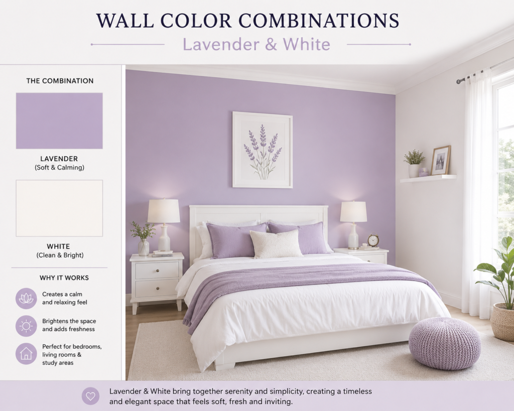 Lavender & White