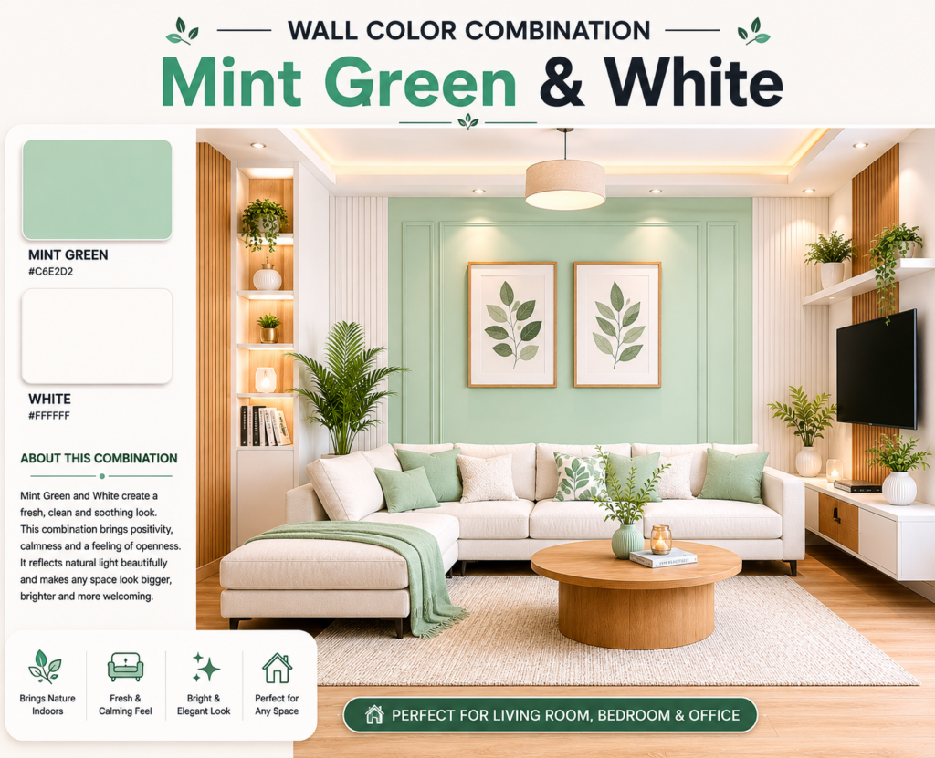 Mint Green & White 