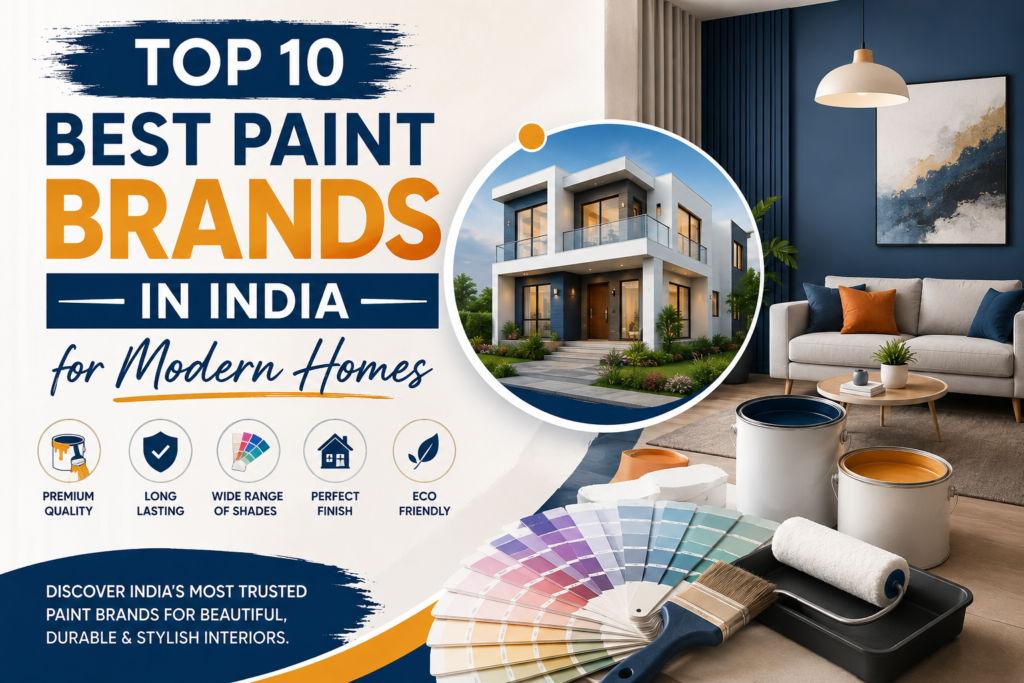 Top 10 Best Paint Brands in India for Modern Homes