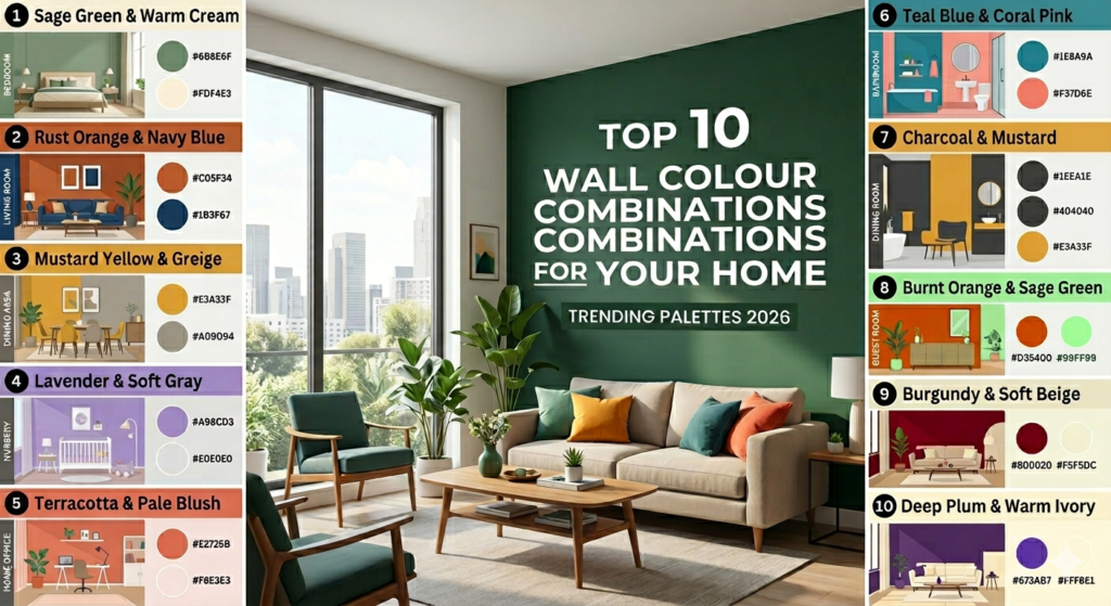 top 10 wall color combinations for 2026
