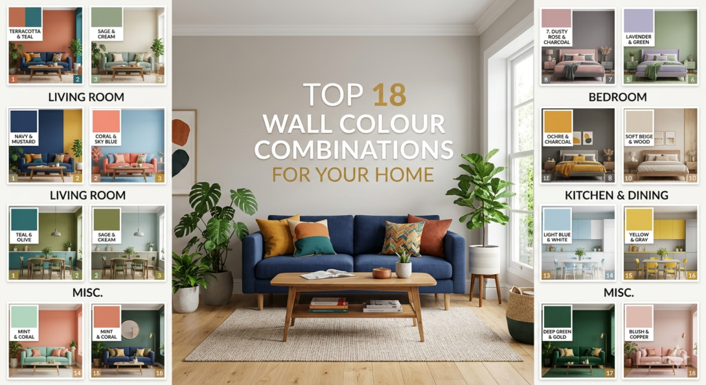 Top 18 Wall Colour Combinations for Your Home