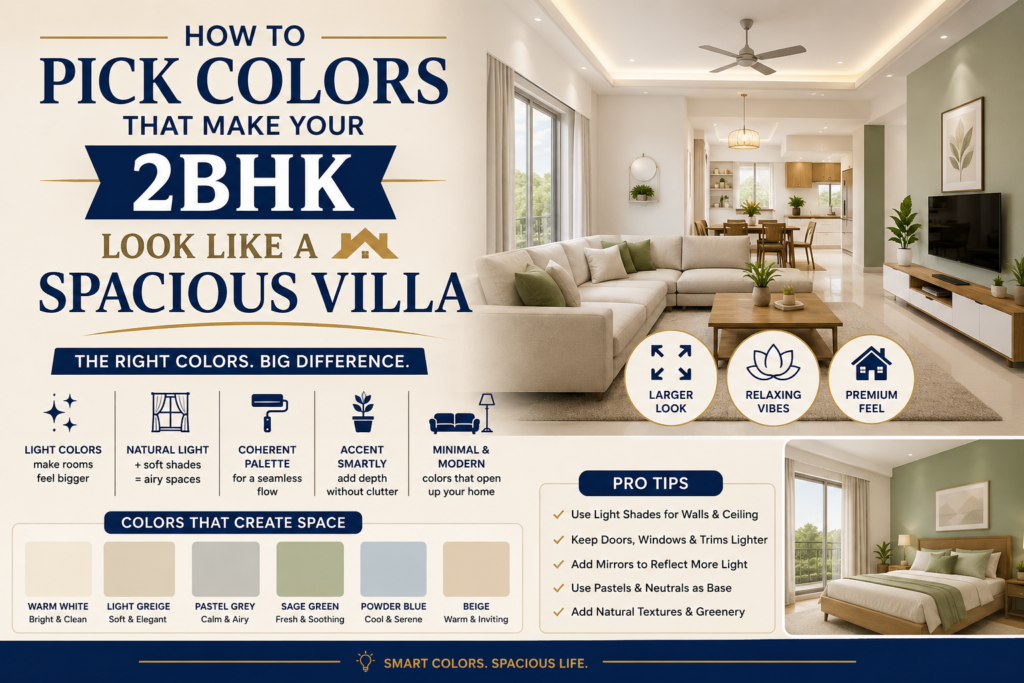 How to Pick Colors That Make Your 2BHK Look Like a Spacious Villa