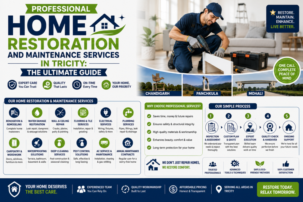 Professional Home Restoration and Maintenance Services in Tricity The Ultimate Guide