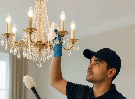 chandelier cleaning