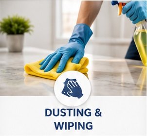 dusting & wiping