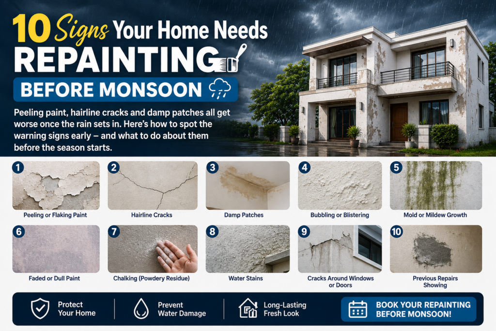 10 Signs Your Home Needs Repainting Before Monsoon