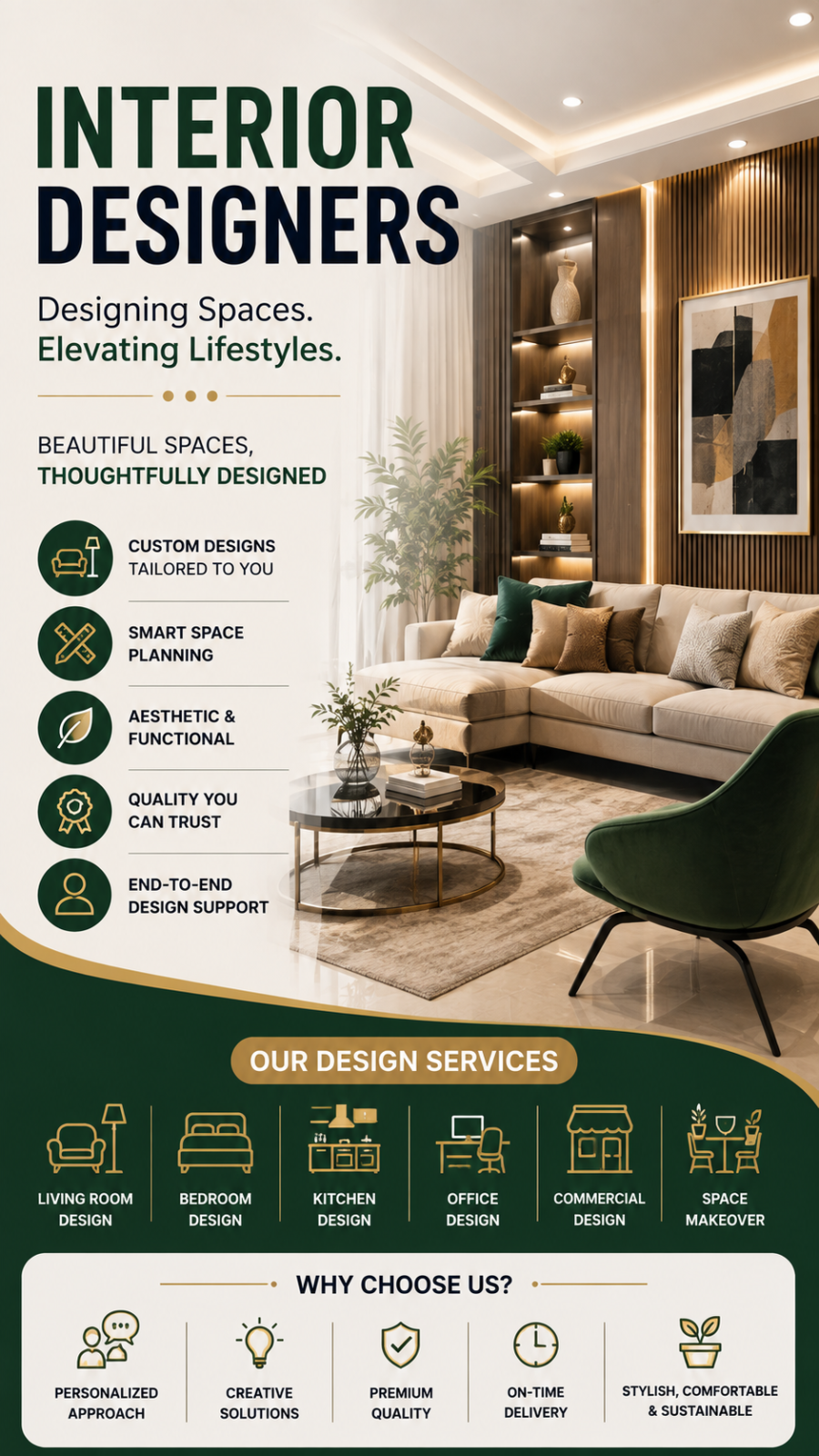 Modern Interior Design Services Poster
