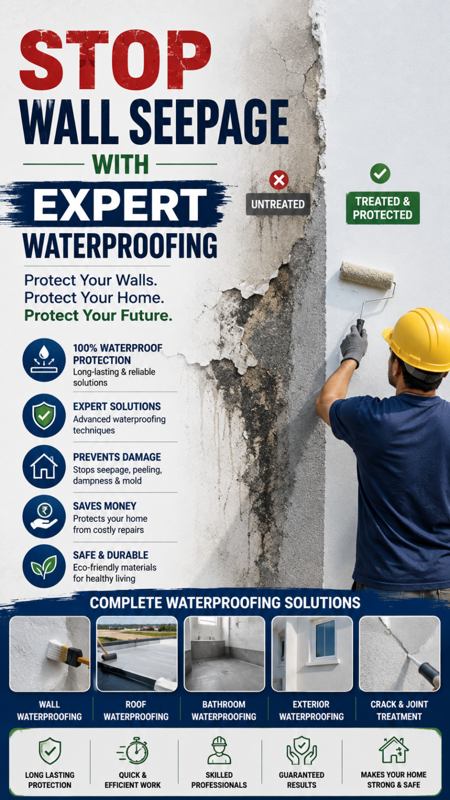 Stop Wall Seepage Waterproofing Solutions